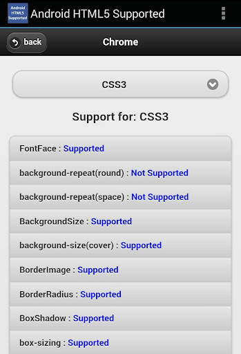 HTML5 Supported for Android -Check browser support screenshot 11