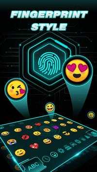 Tech FingerPrint Style Keyboard Theme screenshot 4