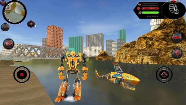 Angry Robot Shark - Transform Robot Shark Games screenshot 1