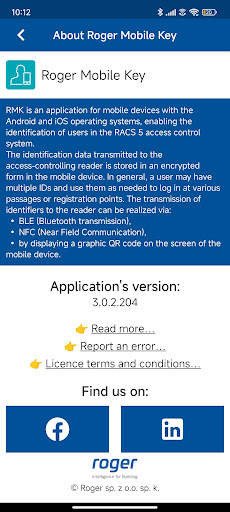 Roger Mobile Key screenshot 4