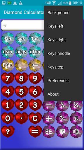 Pretty Sparkly Calculator with Diamonds screenshot 5