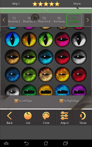 FoxEyes - Change Eye Color screenshot 11