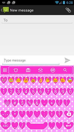 Valentine Heart Emoji Keyboard screenshot 3