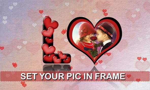 Love Heart Text Photo Frames скриншот 2