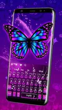 Purple Butterfly Keyboard screenshot 2