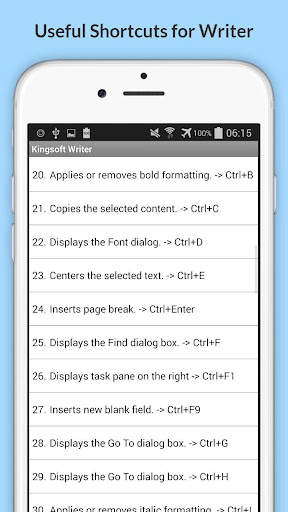 Free KingSoft Office Shortcuts screenshot 9