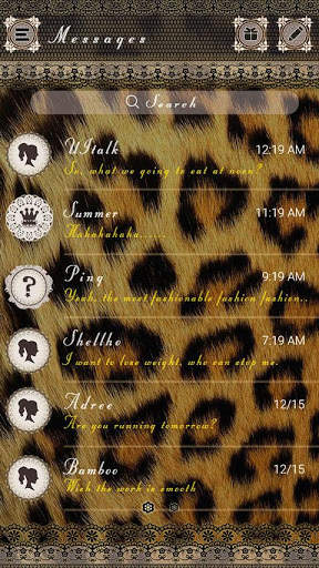 (FREE) GO SMS CHEETAH THEME screenshot 2