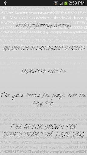 Handwritten fonts for Android screenshot 6