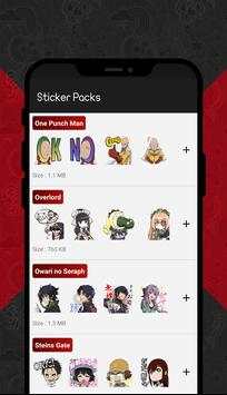 Anime Stickers for WhatsApp (WAStickerApps) screenshot 1