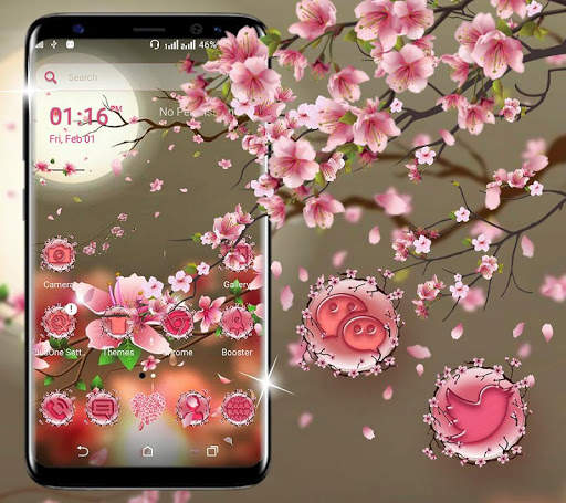 Sakura Launcher Theme screenshot 1