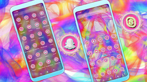 Rainbow Postcard Launcher Theme screenshot 3