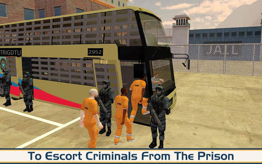 Angry Criminals Transport: Police Bus Sim screenshot 2