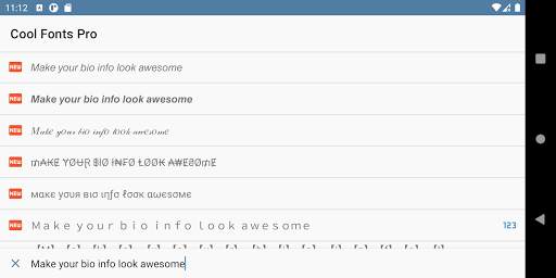Fonts for Instagram Pro screenshot 4