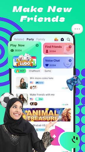 GOGO-Chat room&ludo games screenshot 1