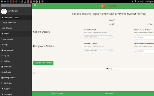 Kayode Call and Text for Free screenshot 20