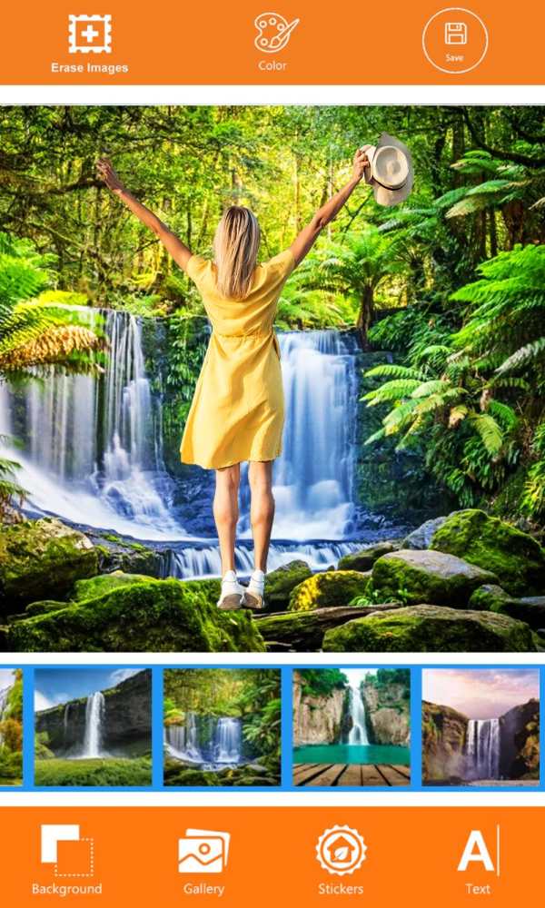 Waterfall Photo Frames Eraser screenshot 4