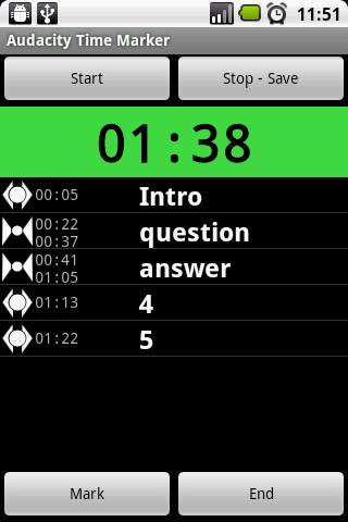 Time Markers for Audacity screenshot 1