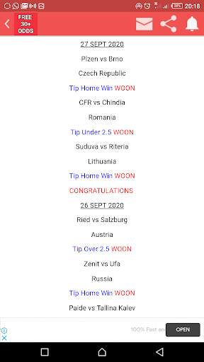 FREE 30  ODDS screenshot 2