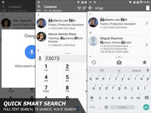 Phone and Contacts - AGContacts, Lite edition screenshot 4