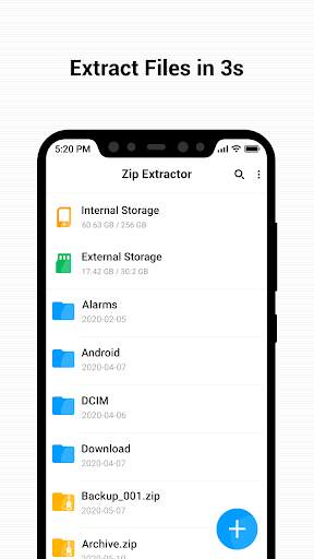 Zip, Unzip And Rar File Extractor screenshot 1