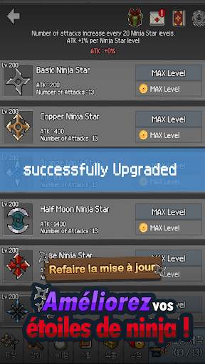 Fusion d'étoiles de ninja screenshot 4