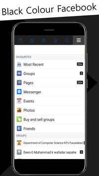 Black Theme For Facebook screenshot 2