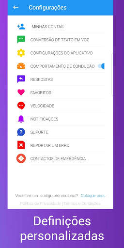ping: Texto falado: SMS, e-mails lidos em voz alta screenshot 6