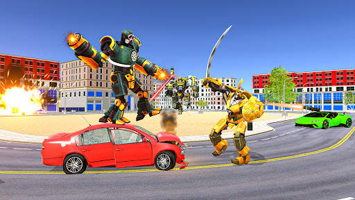 US Police Car Robot Transformation: Robot Strike screenshot 3