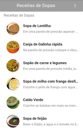 Receitas De Sopas screenshot 2