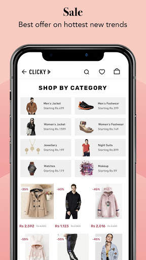 Clicky Online Shopping App screenshot 5