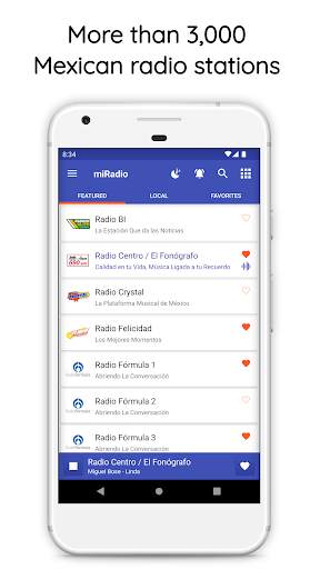 miRadio: FM Radio Mexico screenshot 1