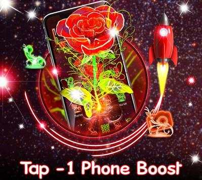 3D Neon Red Rose Launcher screenshot 4