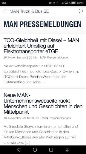 MAN Truck & Bus SE - myMAN screenshot 1