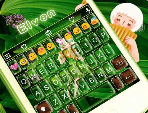 Elven Emoji Keyboard Theme screenshot 5