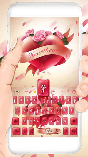 red heart love keyboard screenshot 1