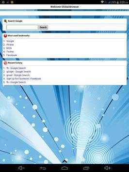 Global Browser For Android screenshot 4