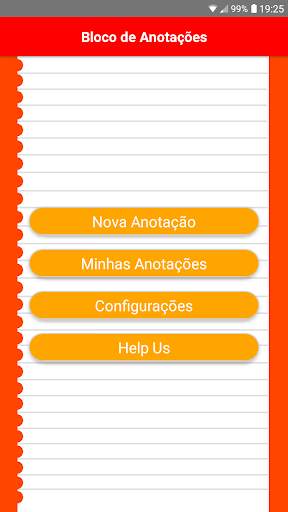 Bloco de Anotação screenshot 1
