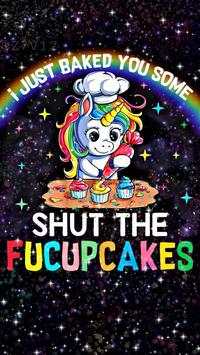 Cute Baking Cupcakes Unicorn Theme screenshot 1