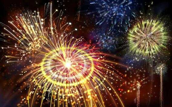 3D Fireworks Wallpaper screenshot 1