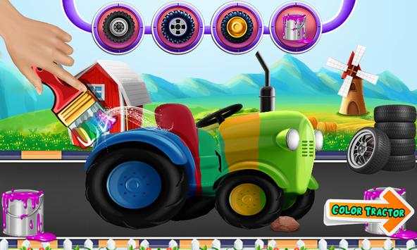 Multi Farm Tractor Wash Game: Repair & Design Game screenshot 5