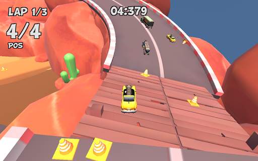 Crazy Cat Rush Racing Run Kitty Craft screenshot 1