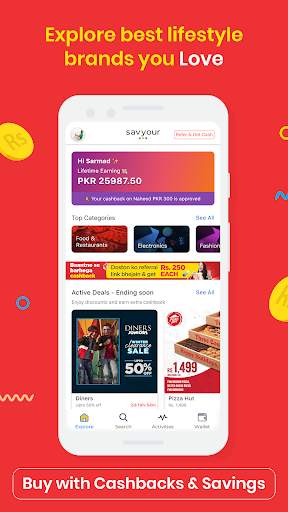 Savyour: Cashback & Discounts screenshot 1