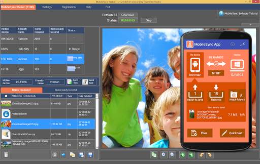 MobileSync - WiFi File Transfer/ P2P/ Notification screenshot 1