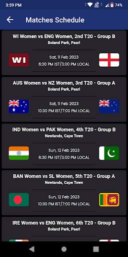 I.P.L Live Cricket Score screenshot 5
