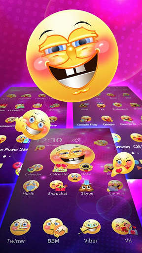 3D emoji launcher theme screenshot 5