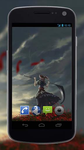 Girl With Scythe Anime LWP screenshot 2