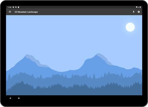 2D Mountain Landscape - Live Wallpapers screenshot 9