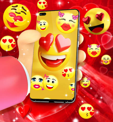 Emoji love live wallpaper screenshot 2