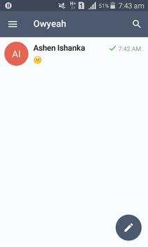 Owyeah Msg App screenshot 1