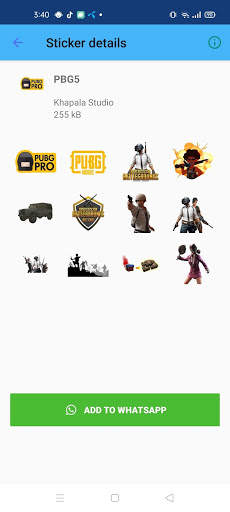 WAStickerApps - PBG Stickers for WhatsApp 2020 screenshot 3